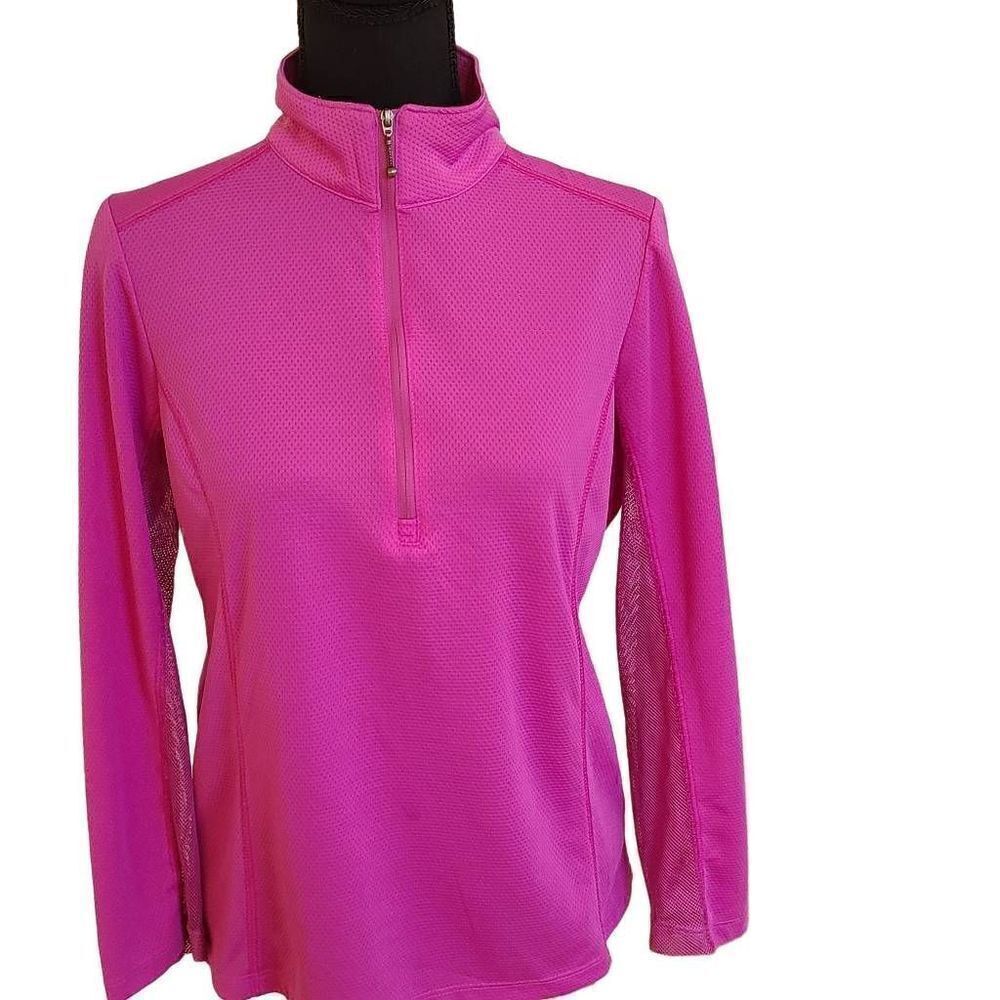 Bermuda Sands Womens Athletic Golf Sport Wick Away Technology Long Sleeve Top Sm